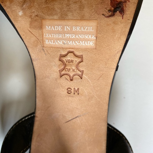 Franco Sarto - Lady black leather sandals, Size: 8 - Picture 9 of 9